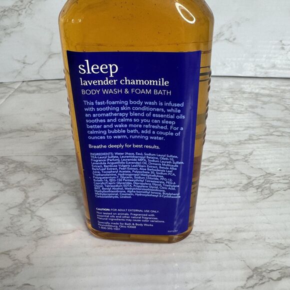 Bath & Body Works Aromatherapy Sleep Lavender Chamomile Wash Foam Bath 10 Fl Oz - Picture 5 of 6